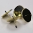 Kerzenteller mit Dorn gold Ø7,5cm 4Stk