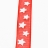Weihnachtsband Sterne rot 10mm20m