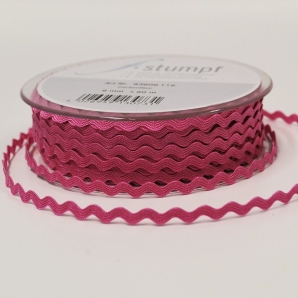 Litze Dekoband Zackenlitze pink 6mm20m
