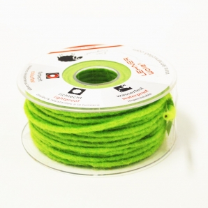 Dochtfaden Lehner Wollschnur Wollfilz grün-lindgrün 5mm35m
