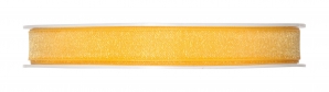 Dekoband Organza gelb 10mm50m
