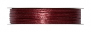 Doppel Satinband bordeauxrot 3mm x 50m