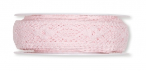 Spitzenband - Häkelspitze rosa 20mm5m 1Stk