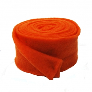 Wollband Lehner Wolle orange 13cm5m