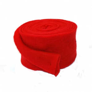 Wollband Lehner Wolle rot 13cm5m