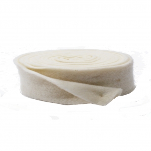 Wollband Lehner Wolle creme 7,5cm 5m