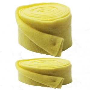 Wollvlies Topfband Lehner Wolle gelb - hellgelb in 2 Größen