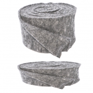Wollband Lehner Wolle grau-hellgrau in 2 Größen
