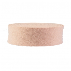 Wollband Lehner Wolle lachs 7,5cm 5m