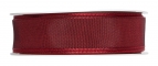 Satinband - Drahtkante bordeaux-rot 25mm x 25m