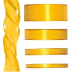 Satinband gelb 50m in verschiedenen Größen