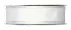 Satinband - Drahtkante weiß 25mm x 25m