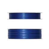 Doppel Satinband blau 50m in zwei Größen