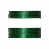 Doppel Satinband grün 50m in zwei Größen