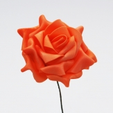 Foam-Rose orange Ø10cm 8Stk