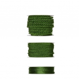 Kordelband - grün in drei Größen
