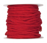 Wollschnur Wollband rot 5mm10m